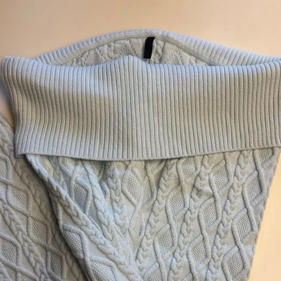 SKIMS Sample Cable Knit Wide Leg Pants in Zen Blue 2X - Picture 2 of 5